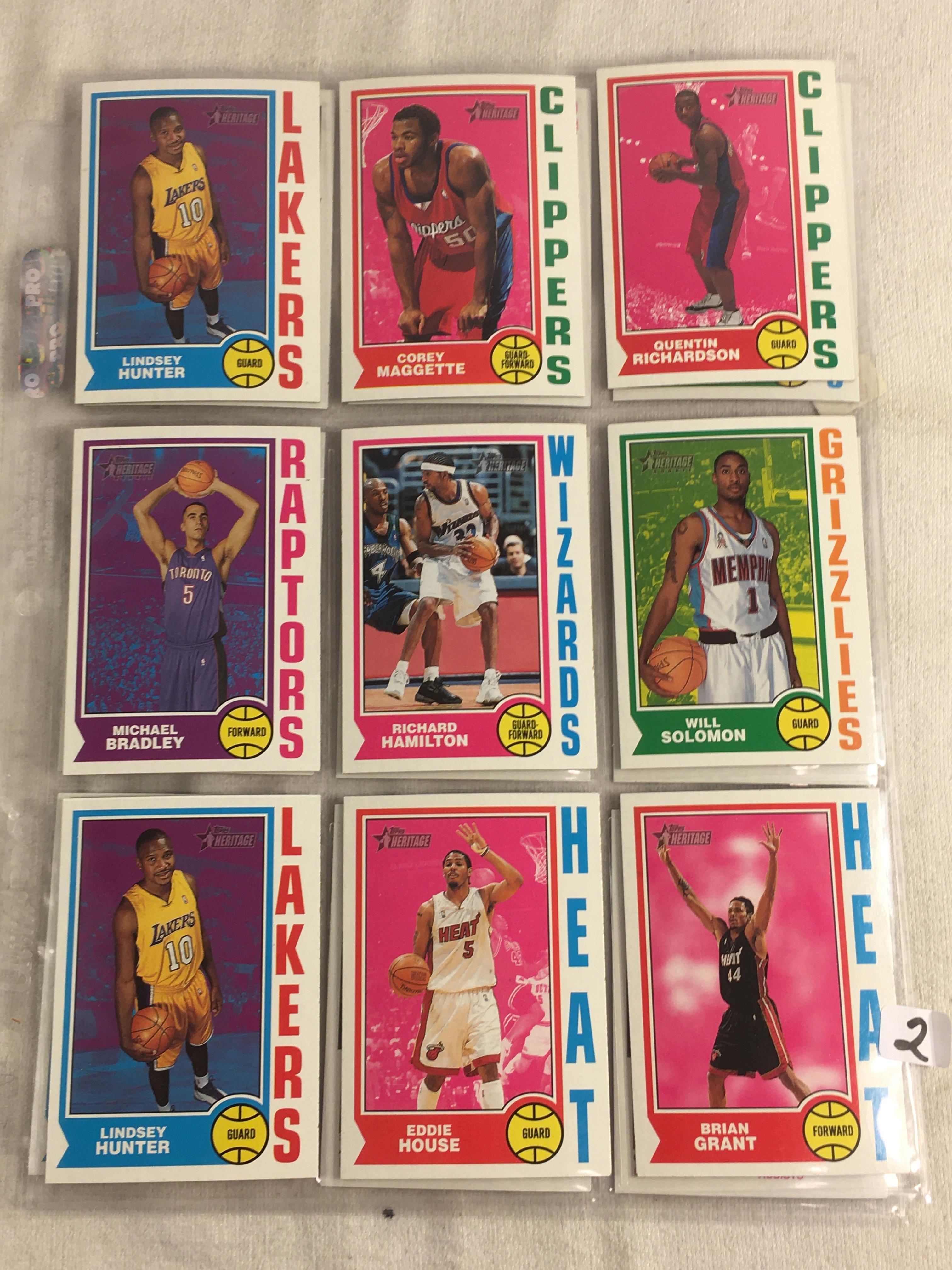 Lot of 18 Pcs Collector Vintage Assorted Basketball Sport Players Trading Cards - See Pictures