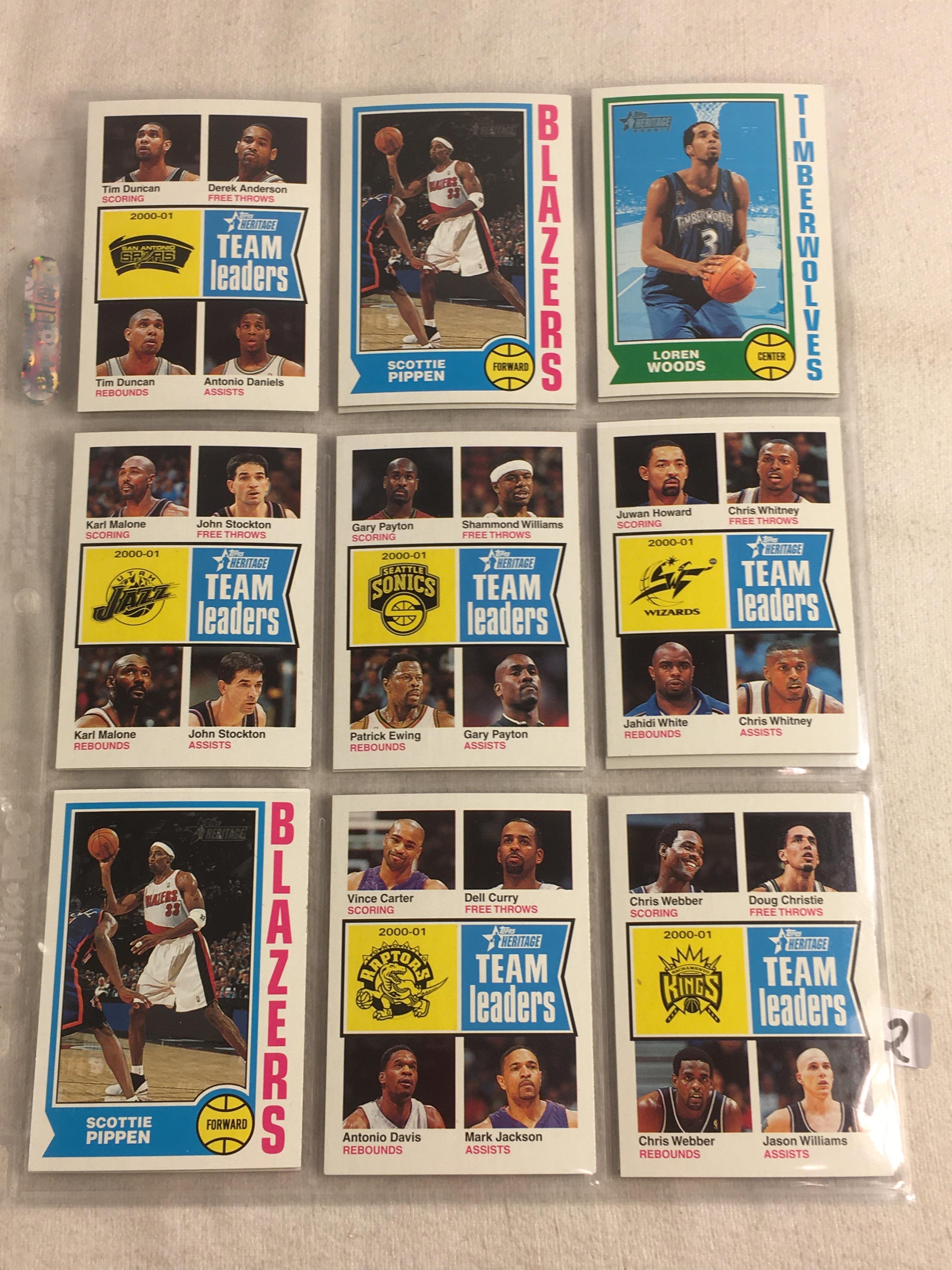 Lot of 18 Pcs Collector Vintage Assorted Basketball Sport Players Trading Cards - See Pictures