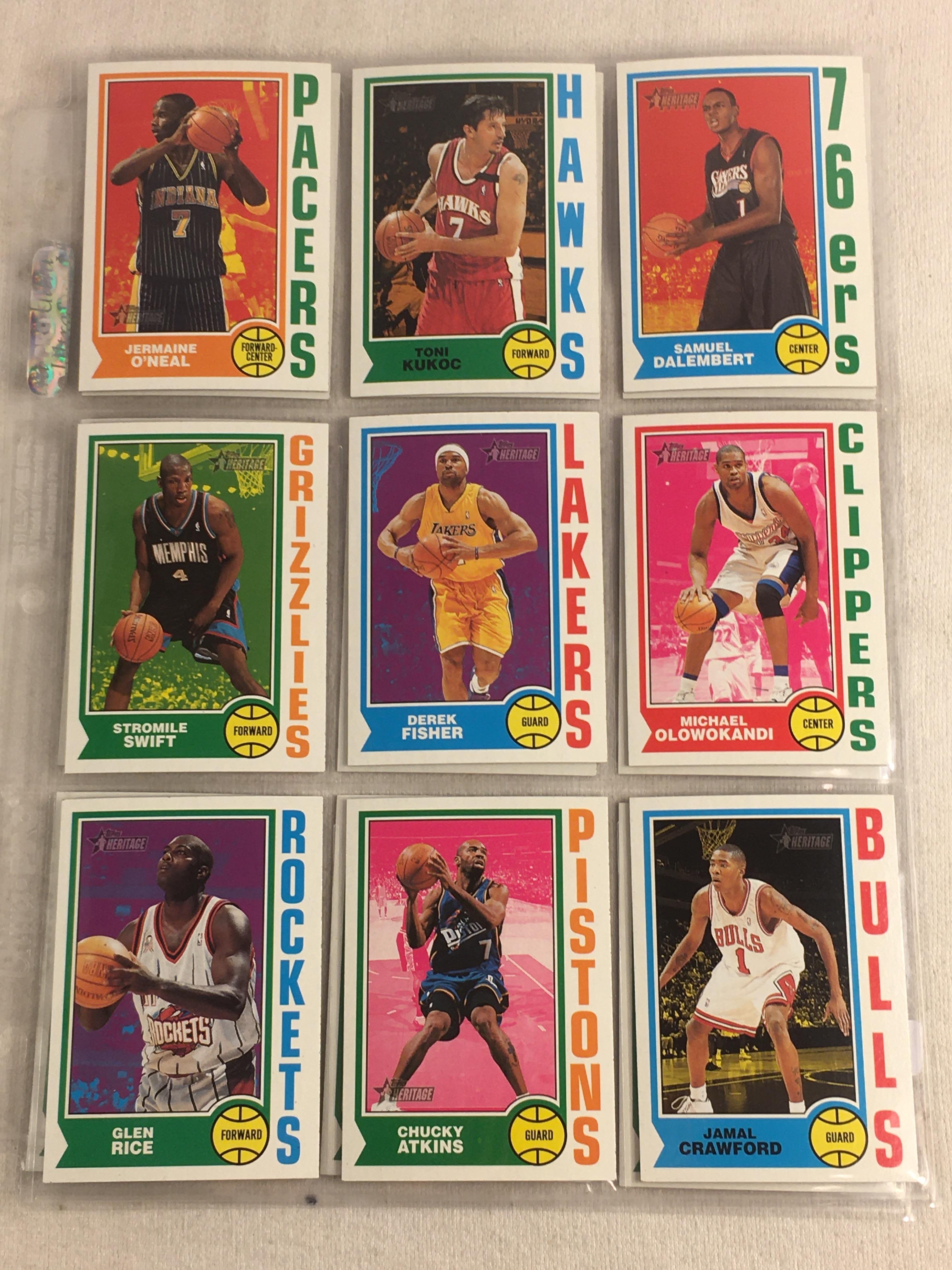 Lot of 18 Pcs Collector Vintage Assorted Basketball Sport Players Trading Cards - See Pictures