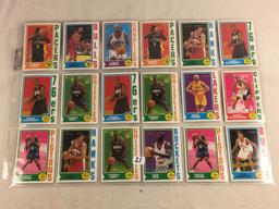 Lot of 18 Pcs Collector Vintage Assorted Basketball Sport Players Trading Cards - See Pictures