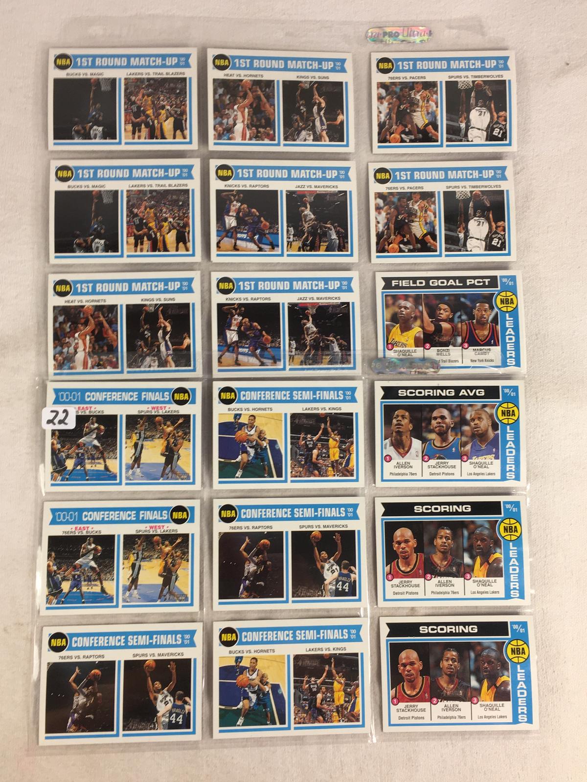 Lot of 18 Pcs Collector Vintage Assorted Basketball Sport Players Trading Cards - See Pictures