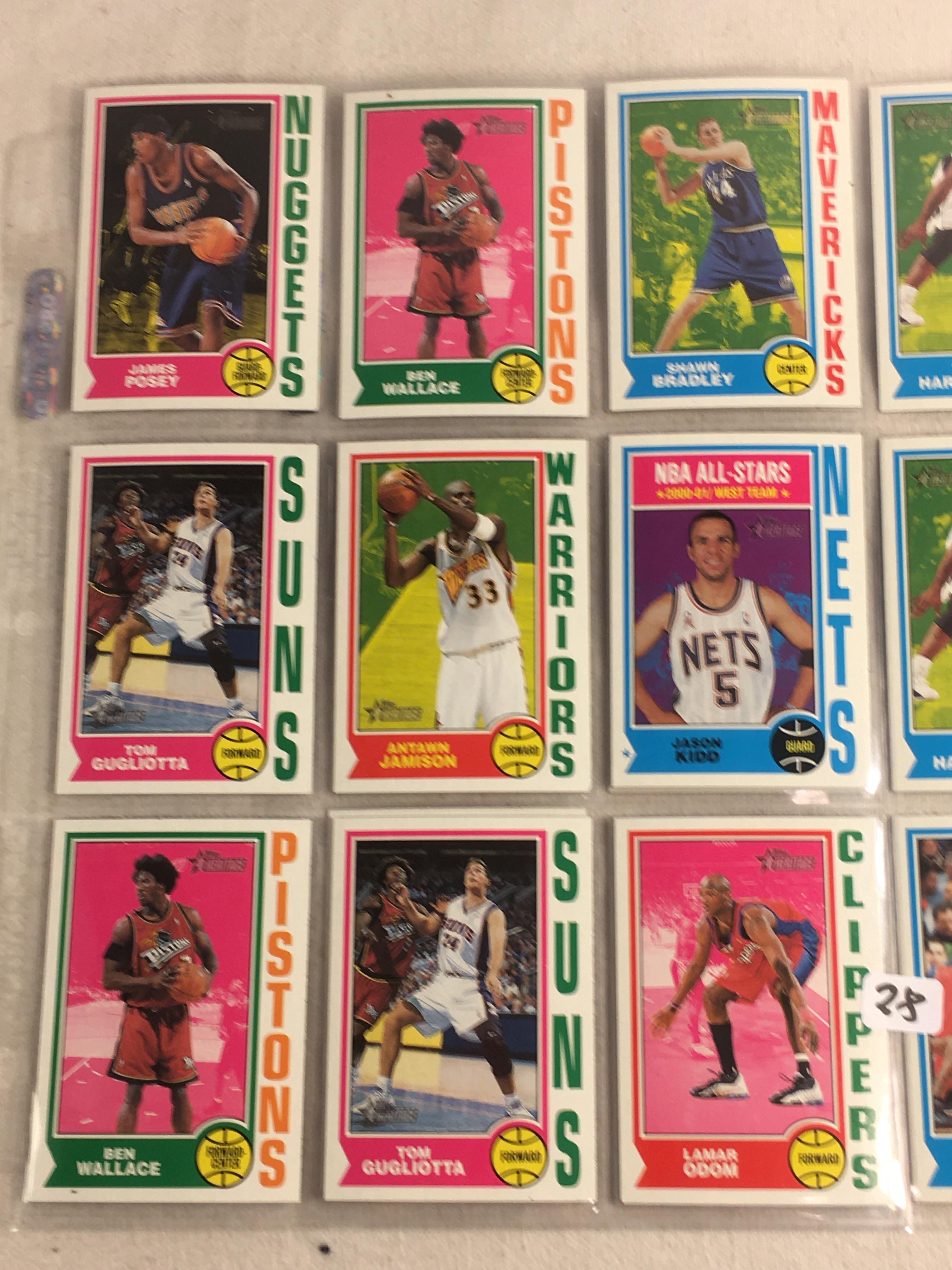 Lot of 18 Pcs Collector Vintage Assorted Basketball Sport Players Trading Cards - See Pictures