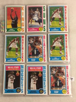 Lot of 18 Pcs Collector Vintage Assorted Basketball Sport Players Trading Cards - See Pictures