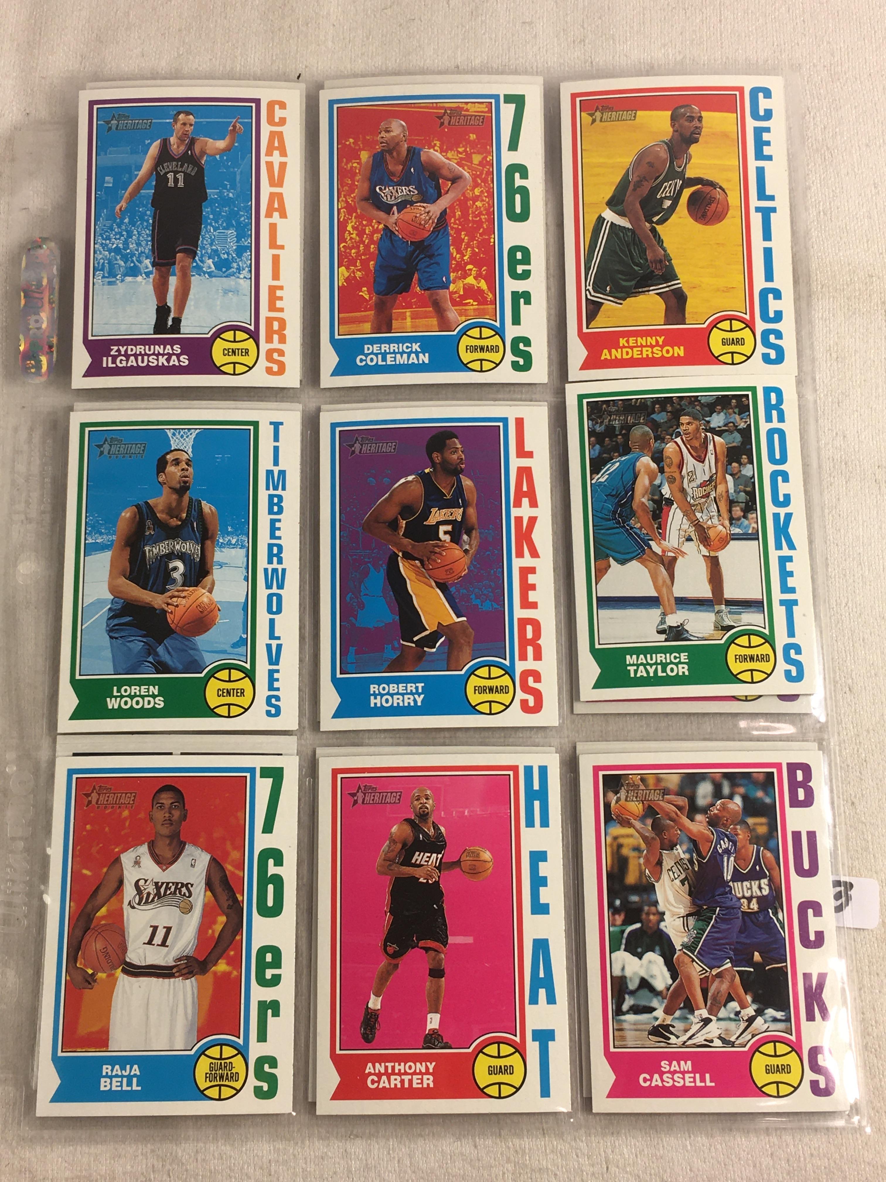 Lot of 18 Pcs Collector Vintage Assorted Basketball Sport Players Trading Cards - See Pictures