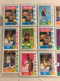 Lot of 18 Pcs Collector Vintage Assorted Basketball Sport Players Trading Cards - See Pictures