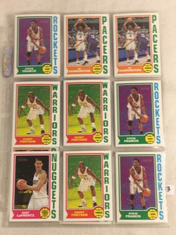 Lot of 18 Pcs Collector Vintage Assorted Basketball Sport Players Trading Cards - See Pictures