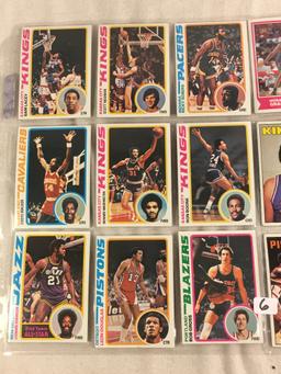 Lot of 18 Pcs Collector Vintage Assorted Basketball Sport Players Trading Cards - See Pictures