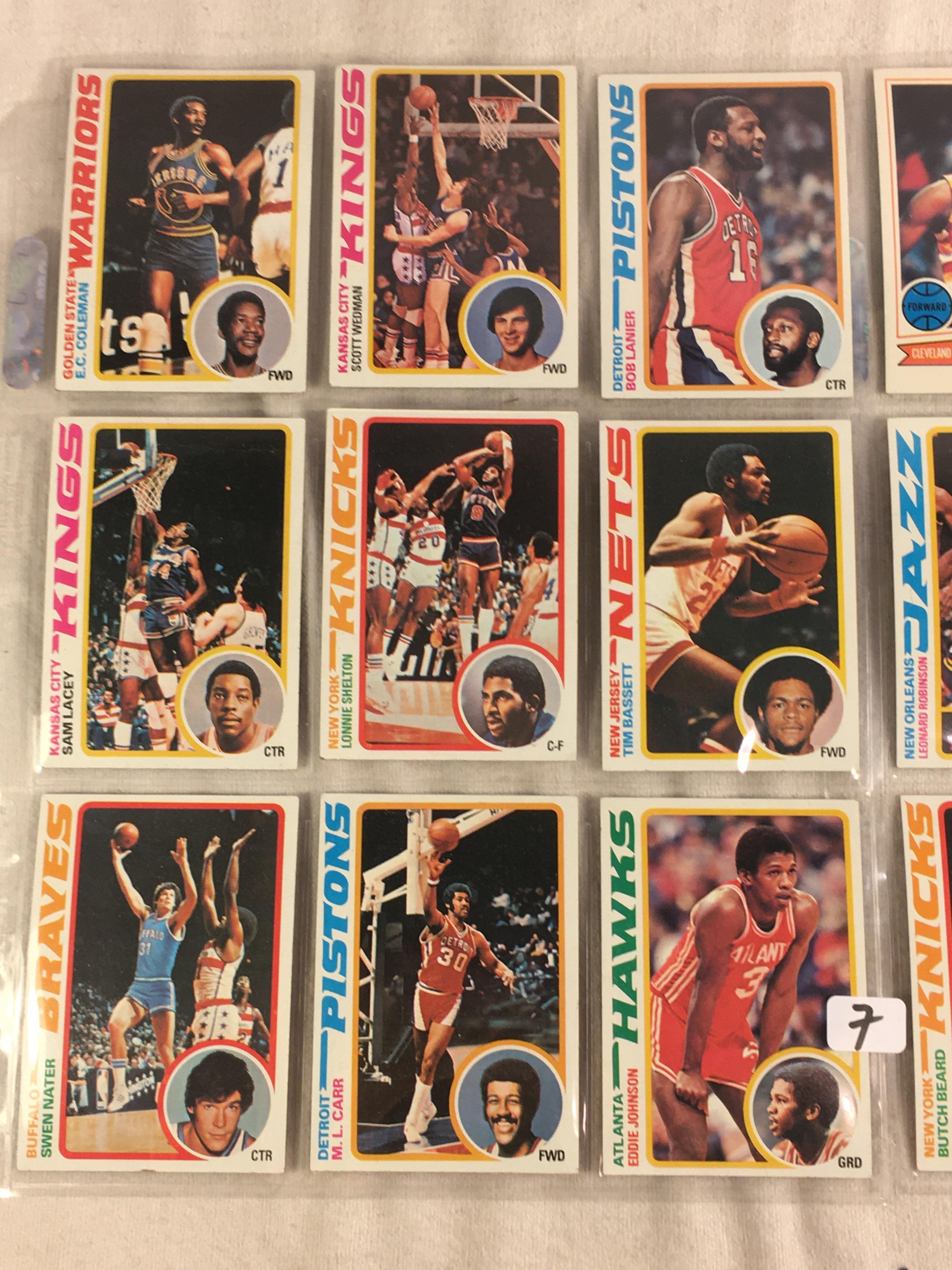 Lot of 18 Pcs Collector Vintage Assorted Basketball Sport Players Trading Cards - See Pictures