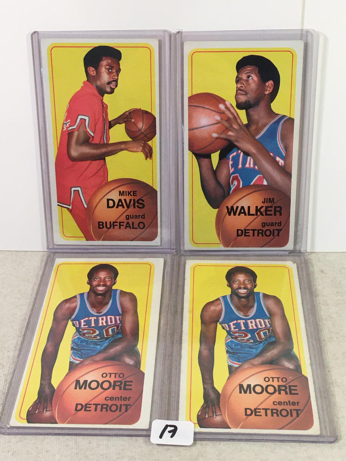 Lot of 4 Pcs Vintage Basketball Sport Trading Assorted Cards And Players - See Pictures