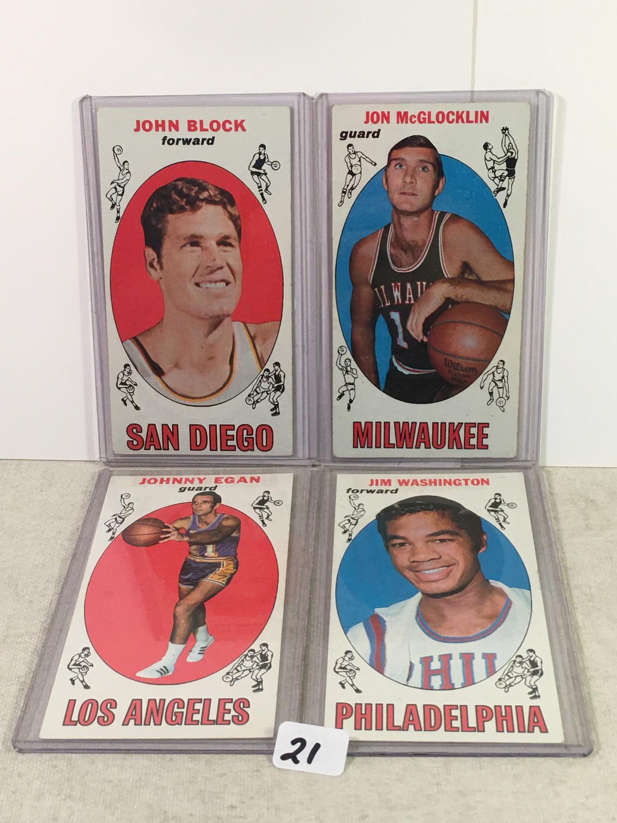 Lot of 4 Pcs Vintage Basketball Sport Trading Assorted Cards And Players - See Pictures