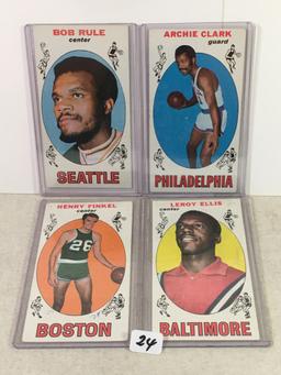 Lot of 4 Pcs Vintage Basketball Sport Trading Assorted Cards And Players - See Pictures