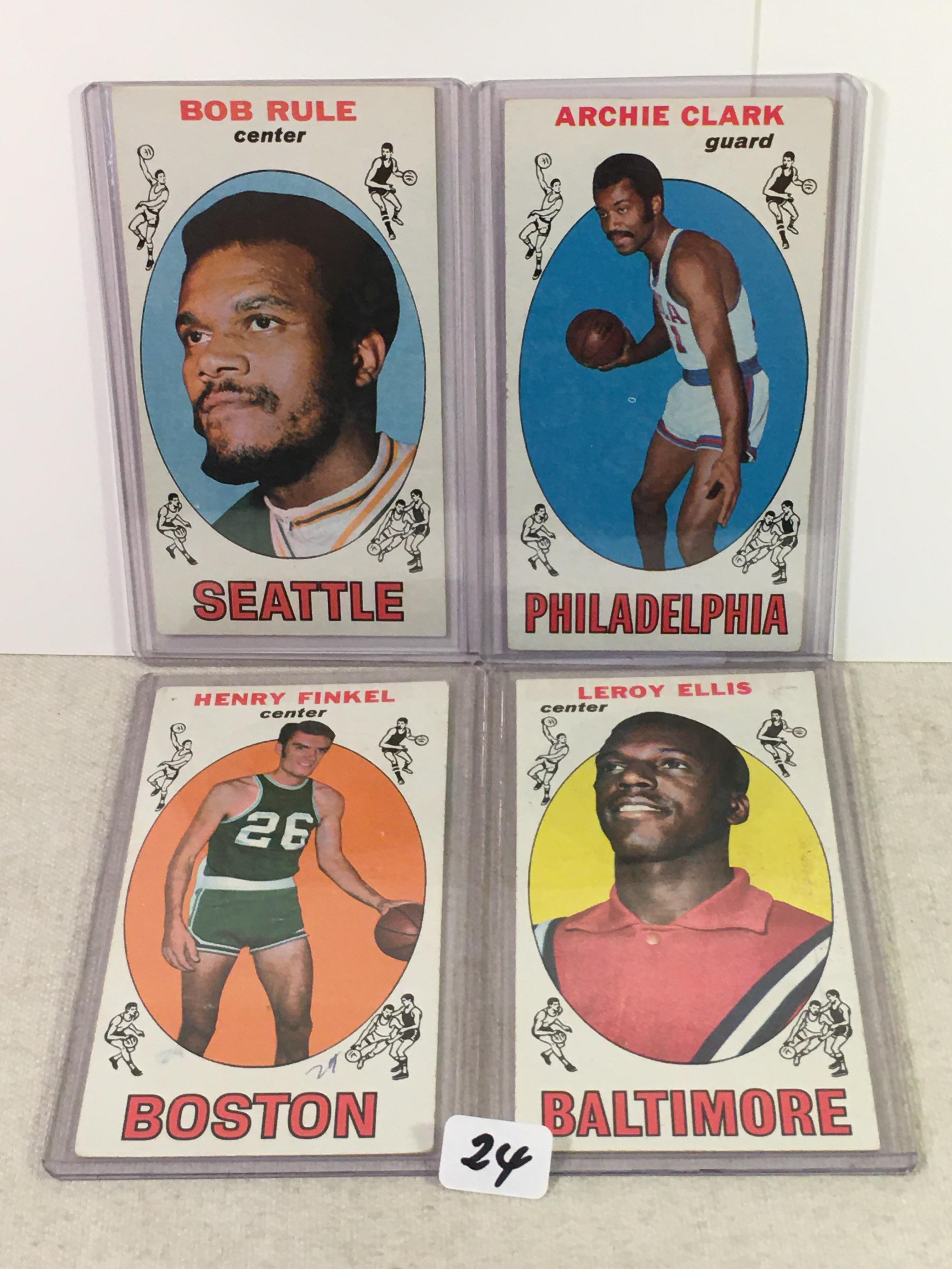 Lot of 4 Pcs Vintage Basketball Sport Trading Assorted Cards And Players - See Pictures