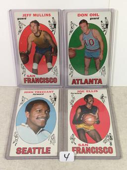 Lot of 4 Pcs Vintage Basketball Sport Trading Assorted Cards And Players - See Pictures