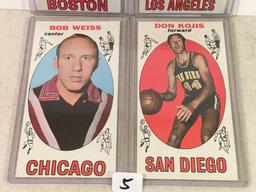 Lot of 4 Pcs Vintage Basketball Sport Trading Assorted Cards And Players - See Pictures