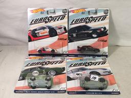 Lot Of 4 Pcs Collector  NIP Hotwheels Assorted Designs 1:64 Scale Die Cast Cars - See Pictures