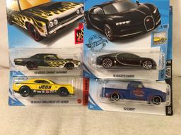 Lot Of 4 Pcs Collector  NIP Hotwheels Assorted Designs 1:64 Scale Die Cast Cars - See Pictures