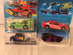 Lot Of 4 Pcs Collector  NIP Hotwheels Assorted Designs 1:64 Scale Die Cast Cars - See Pictures