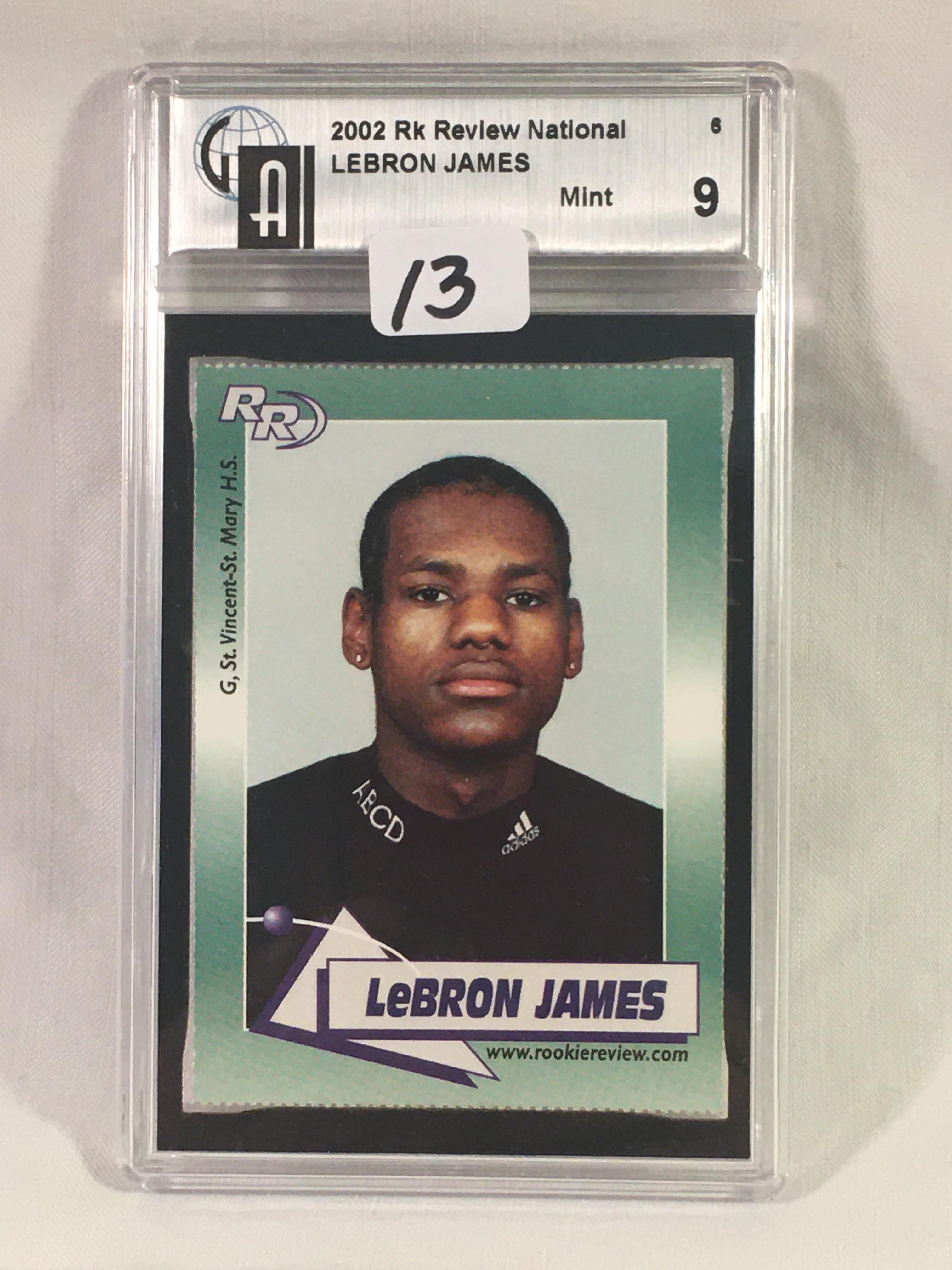 Collector GA 2002 RK Review National Lebron James Mint 9 10082860