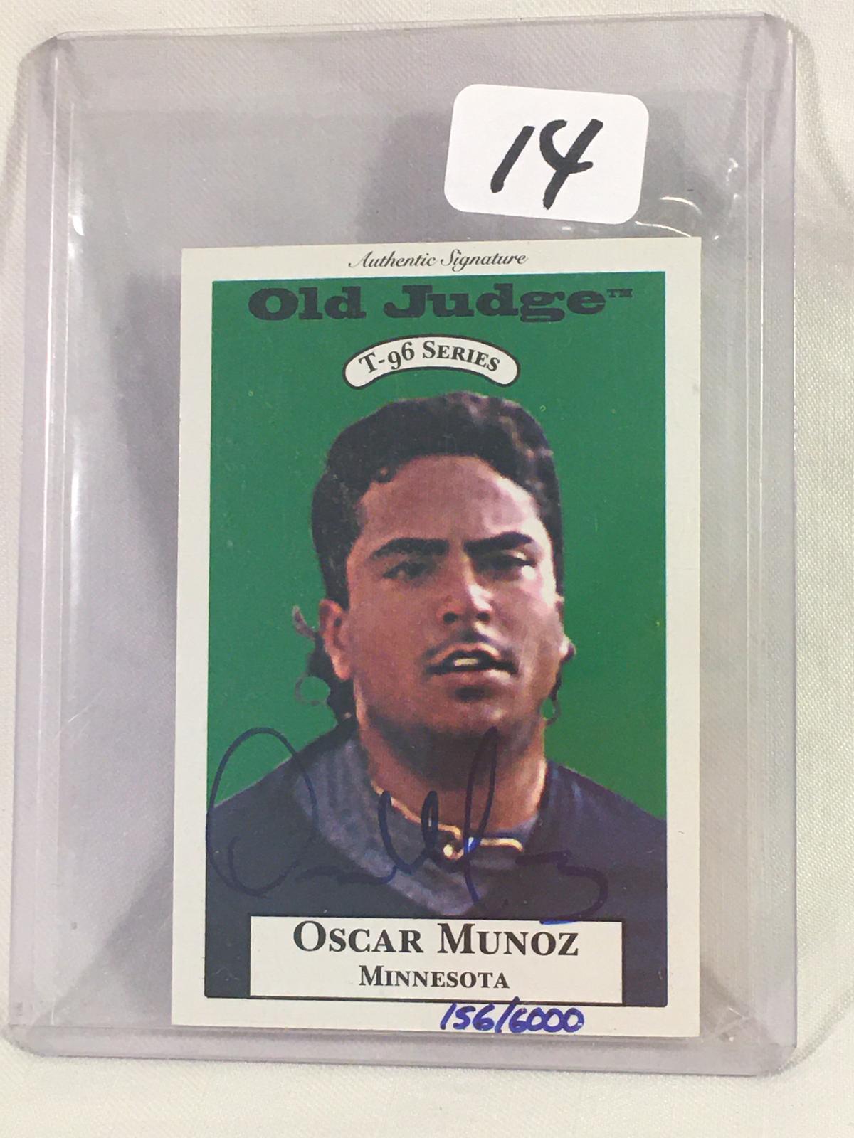 Collector NFL Football Signed Sport Card By: OPL Oscar Munoz 156/6000