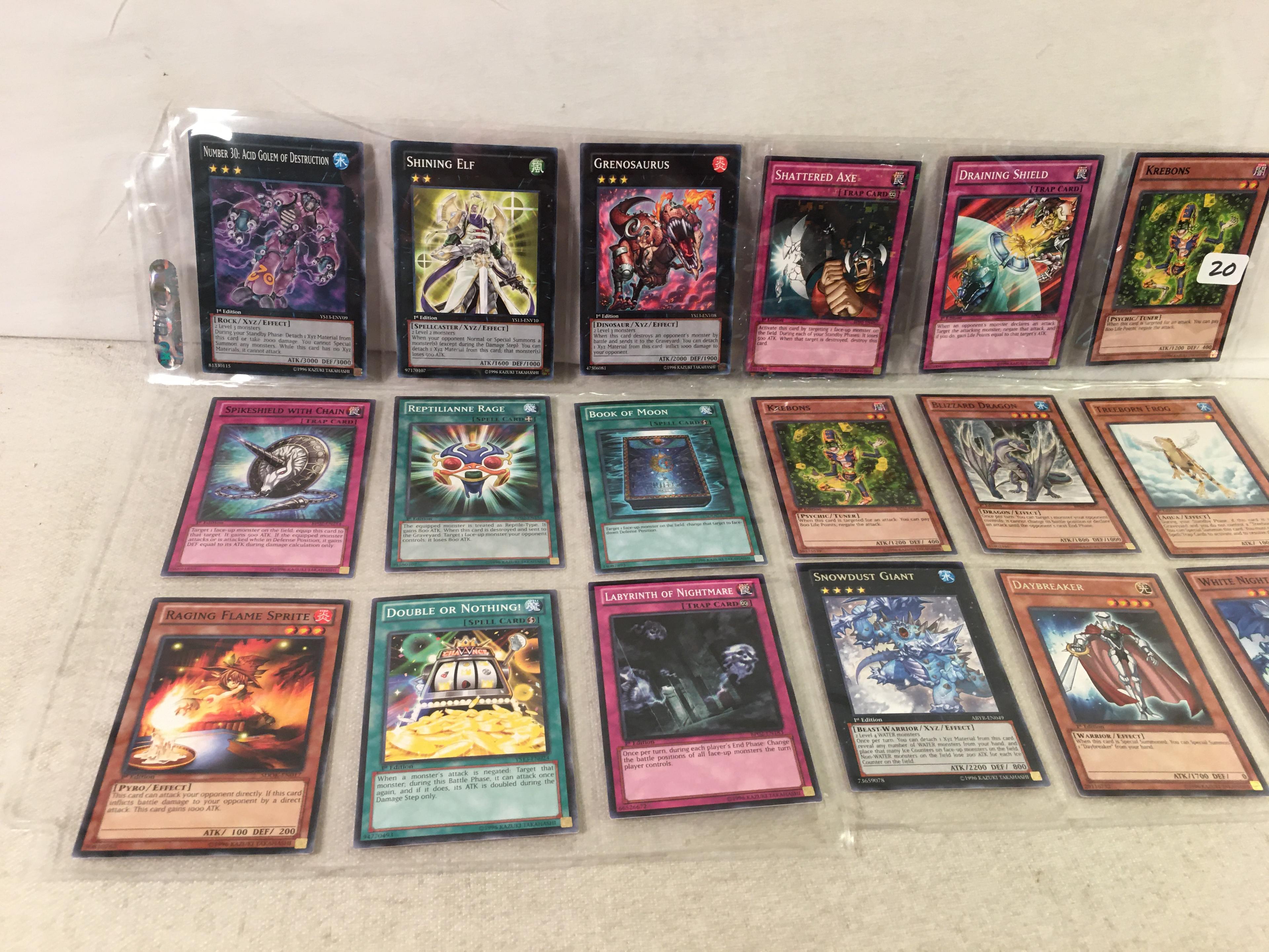 Lot of 18 Pcs Collector Assorted Yu-Gi-Oh Trading Card Game - See Pictures