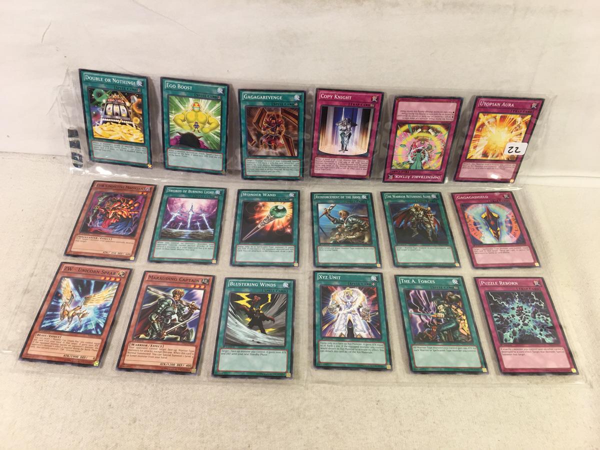 Lot of 18 Pcs Collector Assorted Yu-Gi-Oh Trading Card Game - See Pictures