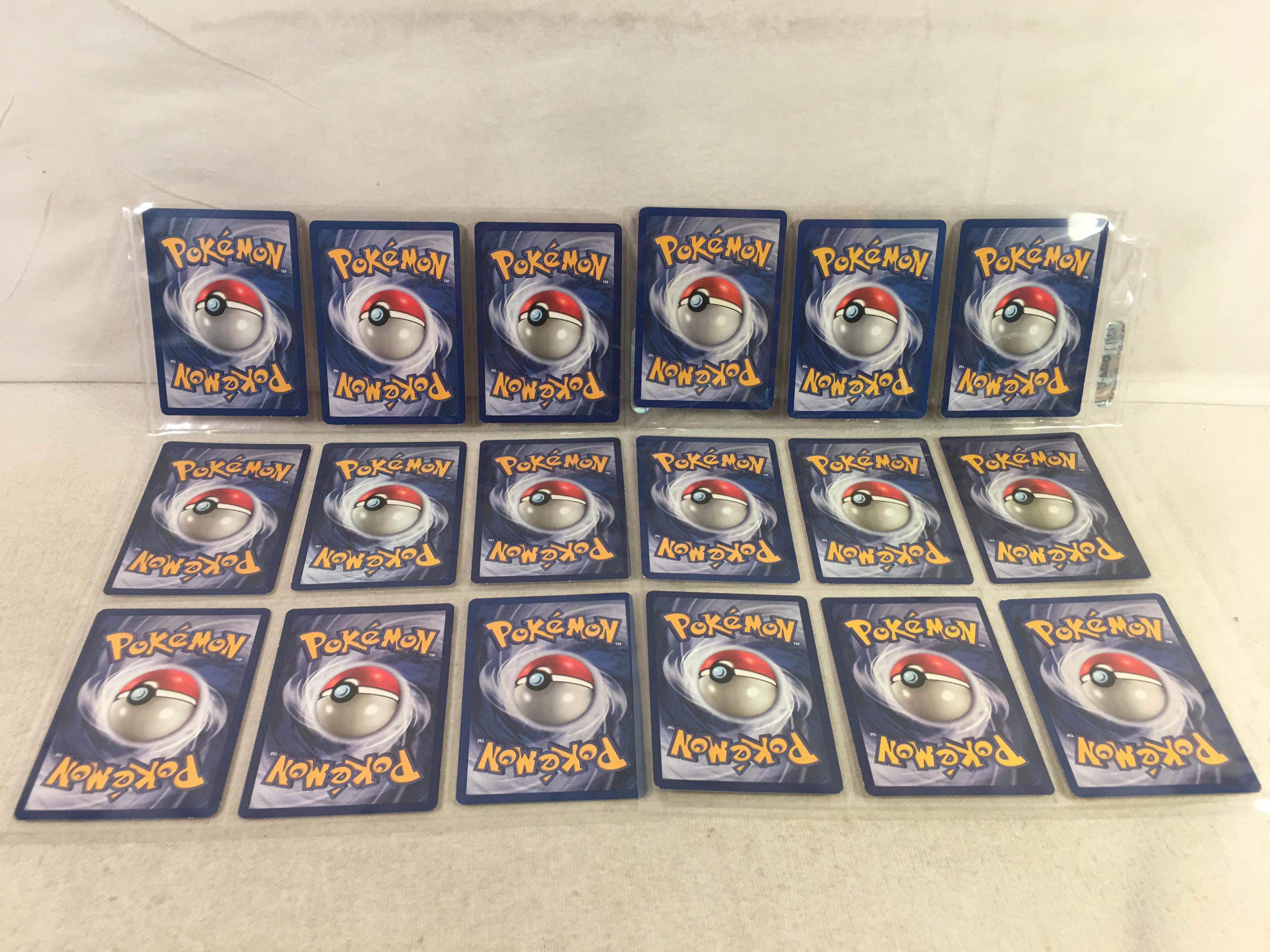 Lot of 18 Pcs Collector Assorted Pokemon Trading Game Cards - See Pictures