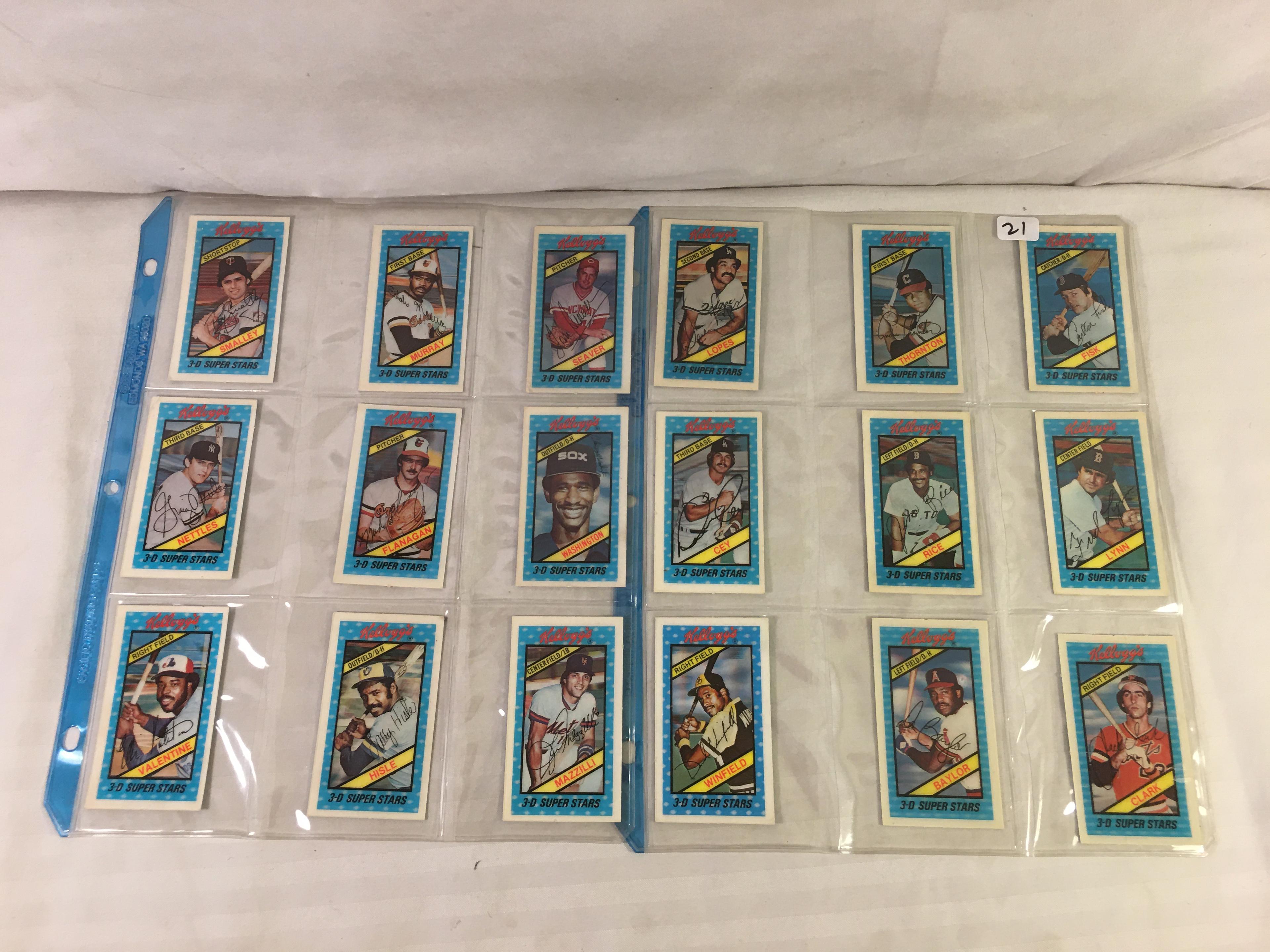 Lot of 18 Pcs Collector Vintage Sport MLB Baseball Sport Trading Assorted Cards & Players