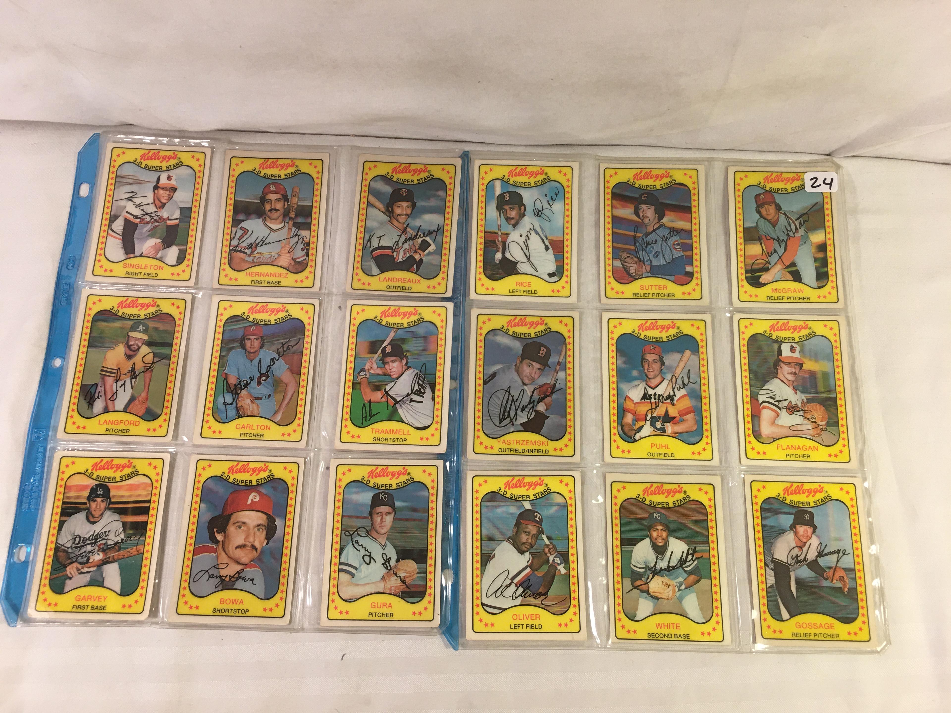 Lot of 18 Pcs Collector Vintage Sport MLB Baseball Sport Trading Assorted Cards & Players