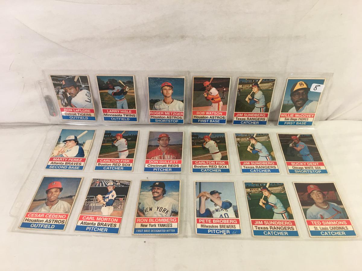 Lot of 18 Pcs Collector Vintage Sport MLB Baseball Sport Trading Assorted Cards & Players