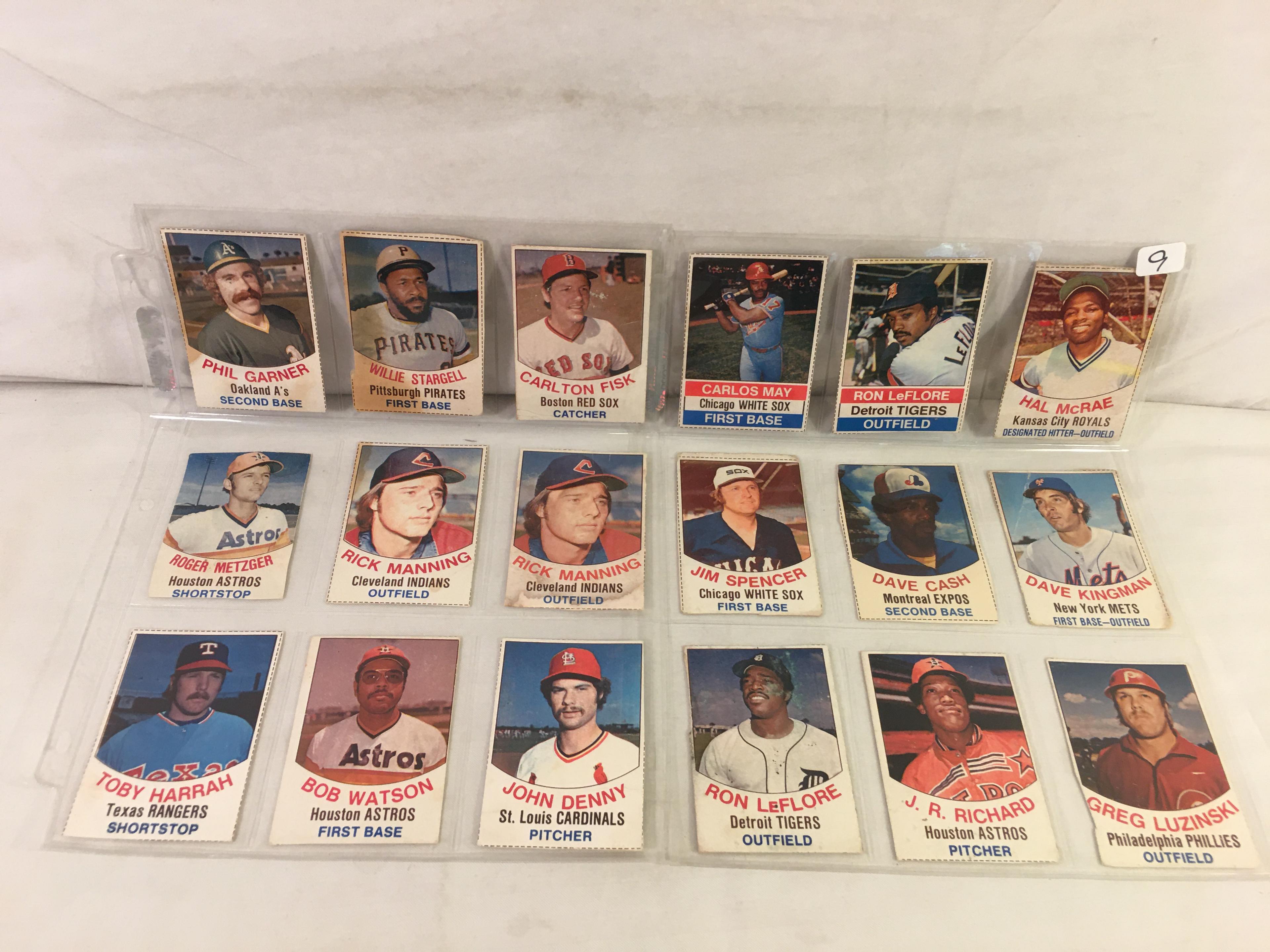 Lot of 18 Pcs Collector Vintage Sport MLB Baseball Sport Trading Assorted Cards & Players