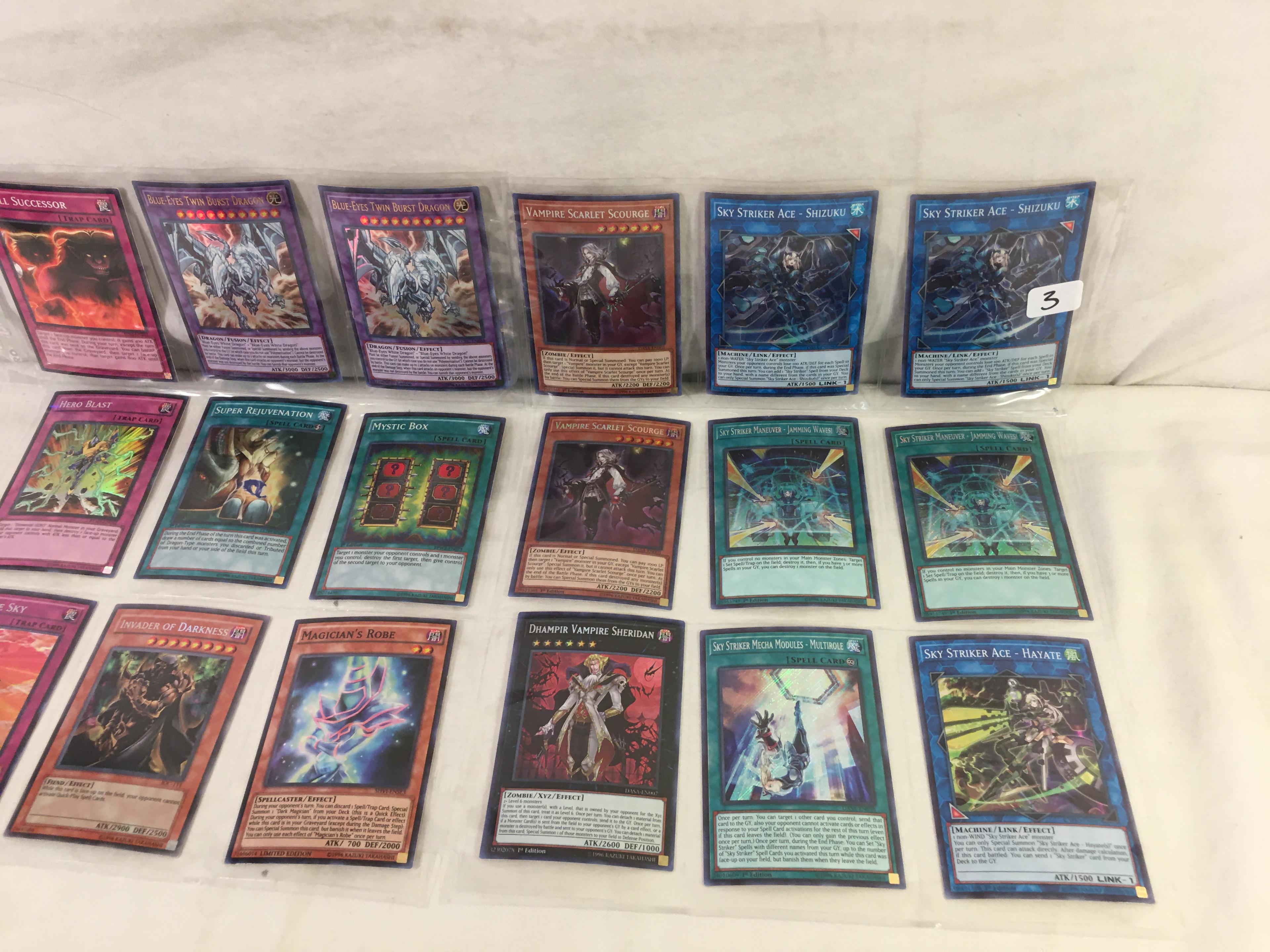 Lot of 18 Pcs Collector Loose Konami Yu-Gi-Oh Trading Card Game - See Pictures