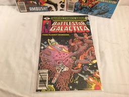 Lot of 3 Pcs Collector Vintage Marvel Comics  Battlestar Galactica Comic Books No.1.5.10.