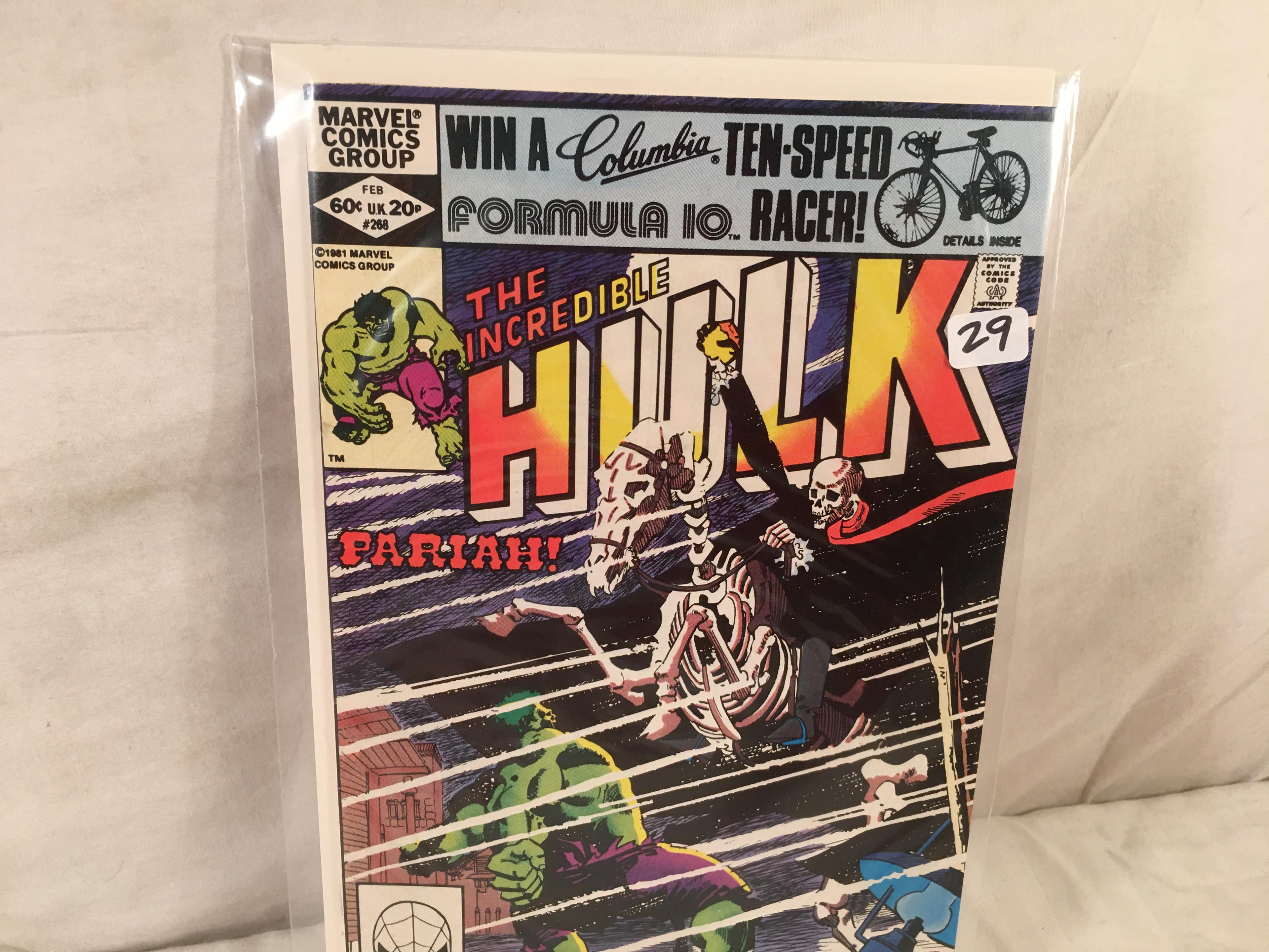 Collector Vintage Marvel Comics The Incredible Hulk Paraih Comic Book No. 268