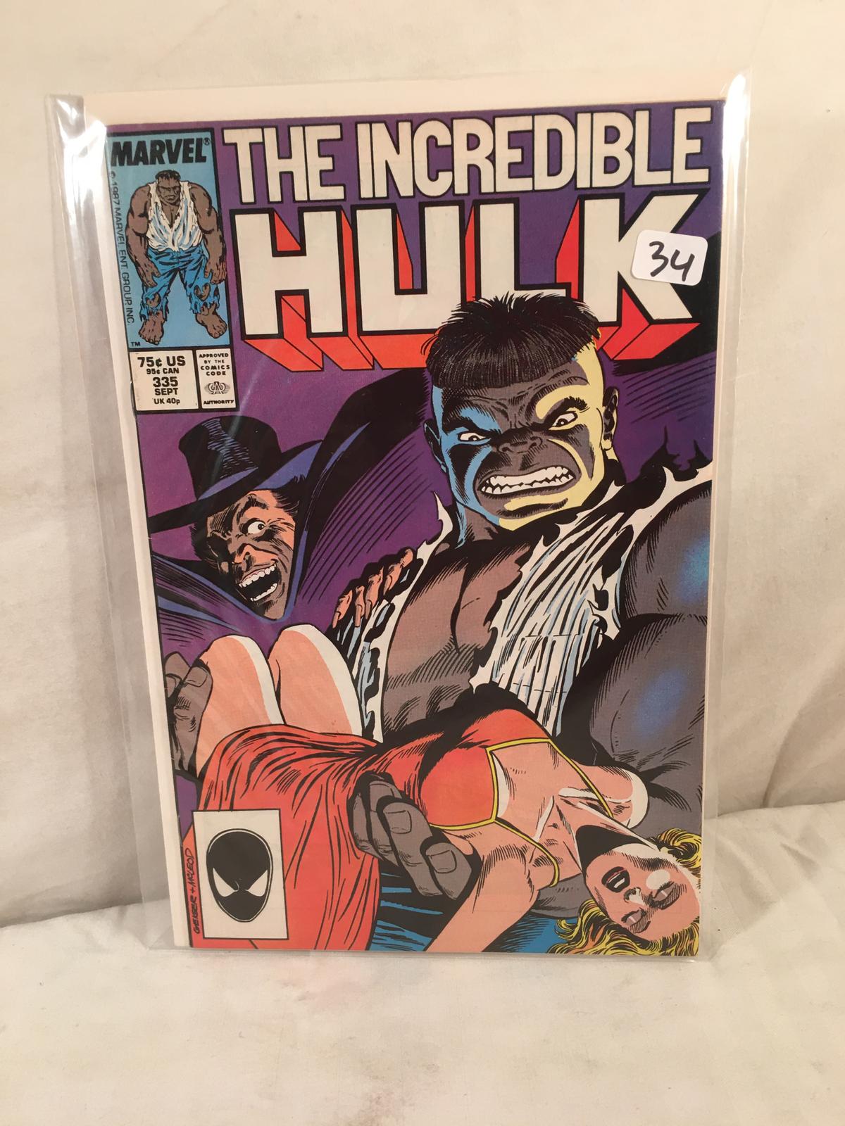 Collector Vintage Marvel Comics The Incredible Hulk  Comic Book No. 335