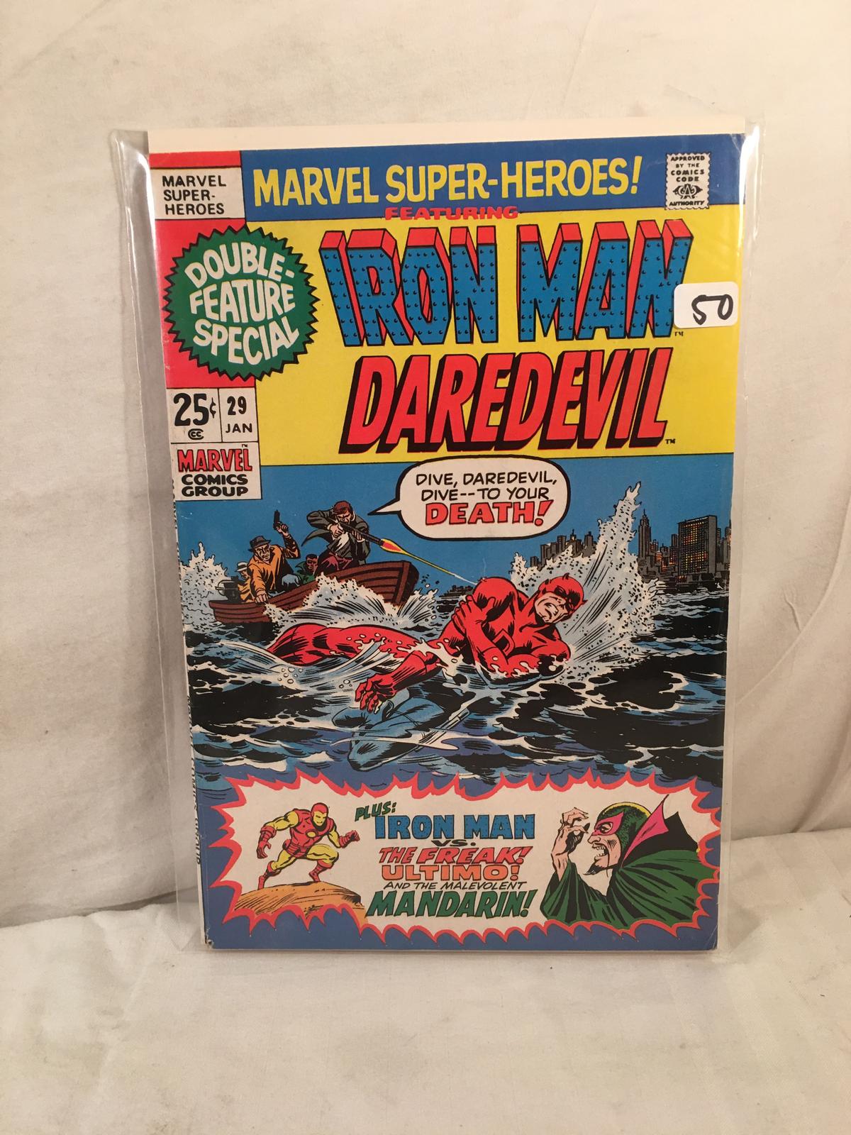 Collector Vintage Marvel Comics Marvel Super-Heroes Iron Man Daredevil Comic Book No. 29