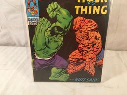 Collector Vintage Marvel Comics The Fantastic Four Hulk Vs Thing Comic Book No. 112