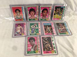 Lot of 10 Pcs Collector Vintage NBA Basketball Sport Trading Assorted Cards and Players