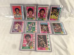 Lot of 10 Pcs Collector Vintage NBA Basketball Sport Trading Assorted Cards and Players