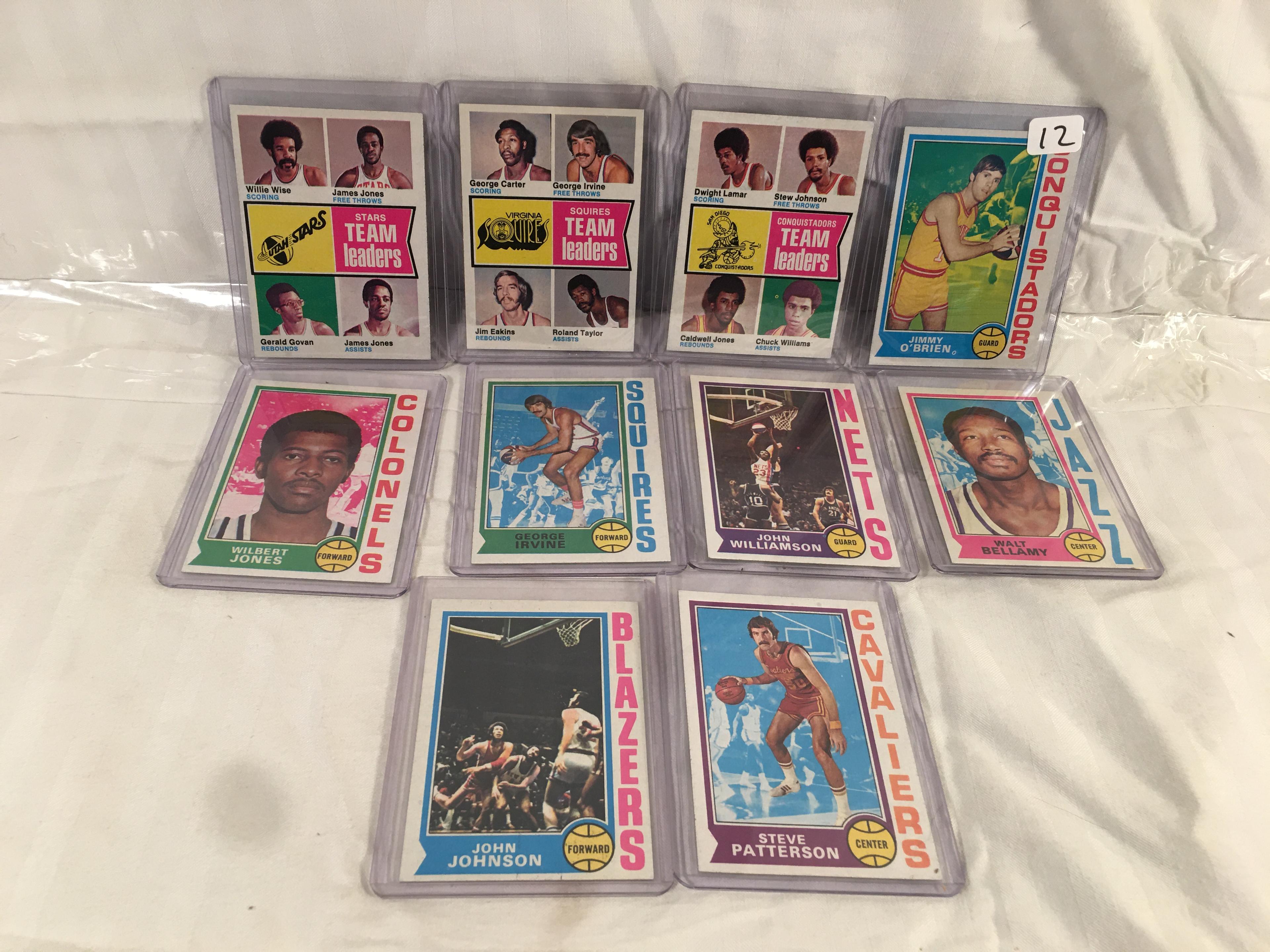 Lot of 10 Pcs Collector Vintage NBA Basketball Sport Trading Assorted Cards and Players