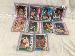 Lot of 10 Pcs Collector Vintage NBA Basketball Sport Trading Assorted Cards and Players