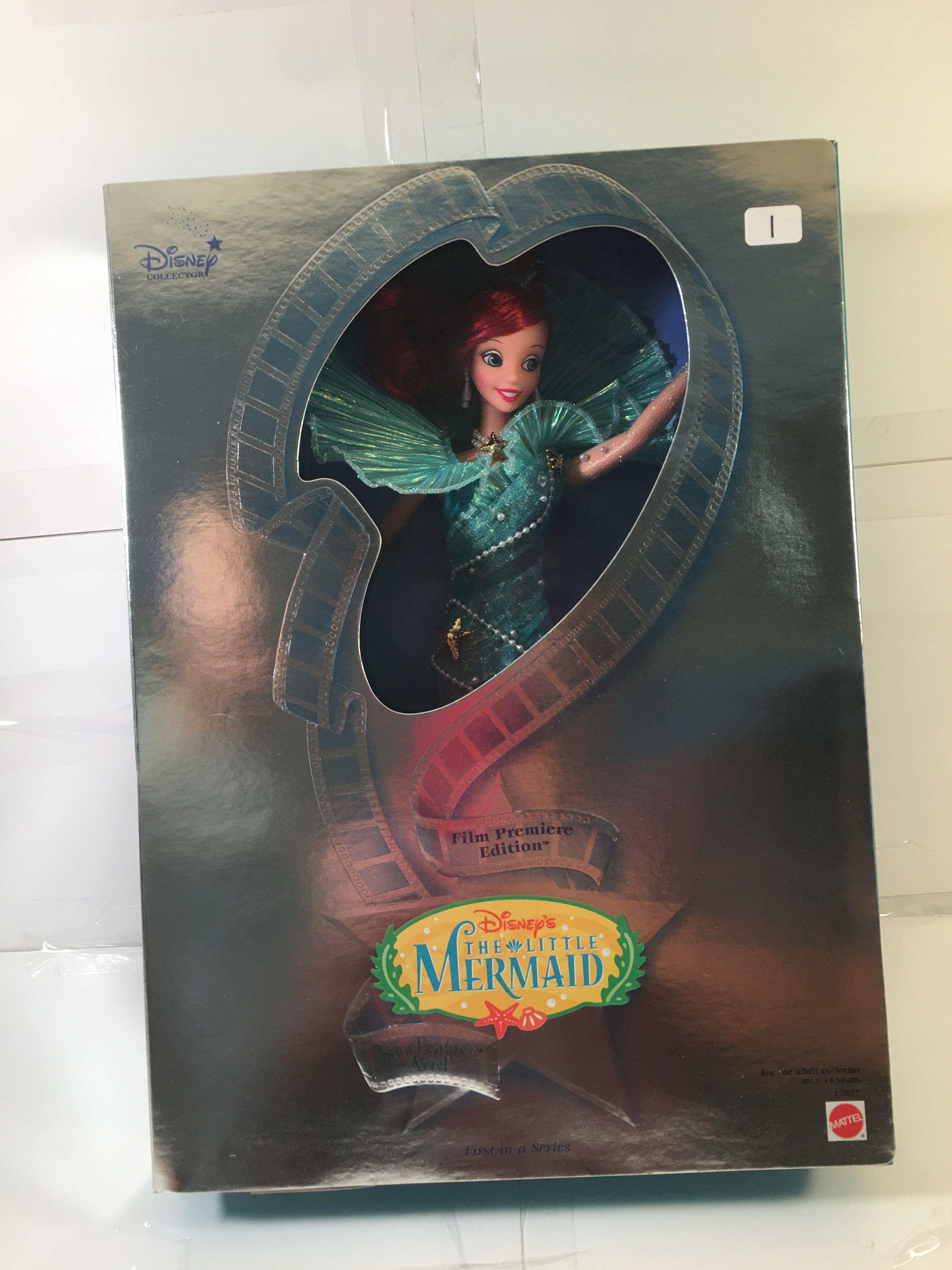 NIB Collector Film Premier Edition Disney's The Little Mermaid Aqua Fanatsy Ariel Doll 14"Tall