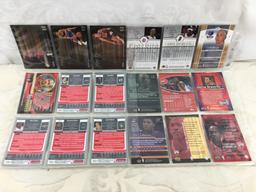 Lot of 18 Pcs Collector Modern NBA Basketball Sport Trading Assorted Cards and Players - See Photos