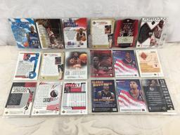 Lot of 18 Pcs Collector Modern NBA Basketball Sport Trading Assorted Cards and Players - See Photos