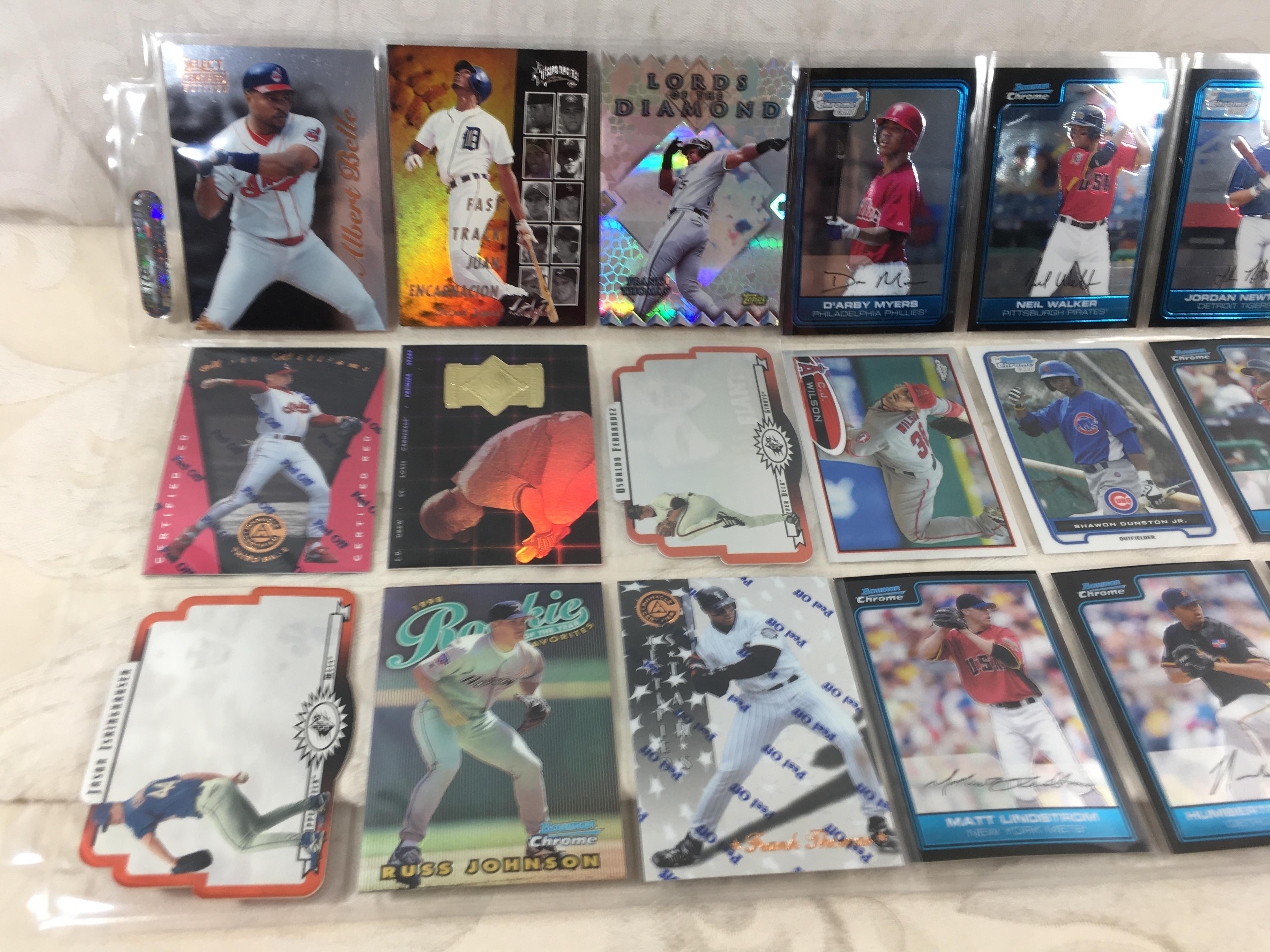 Lot of 18 Pcs Collector Modern Baseball Sport Trading Assorted Cards and Players - See Pictures