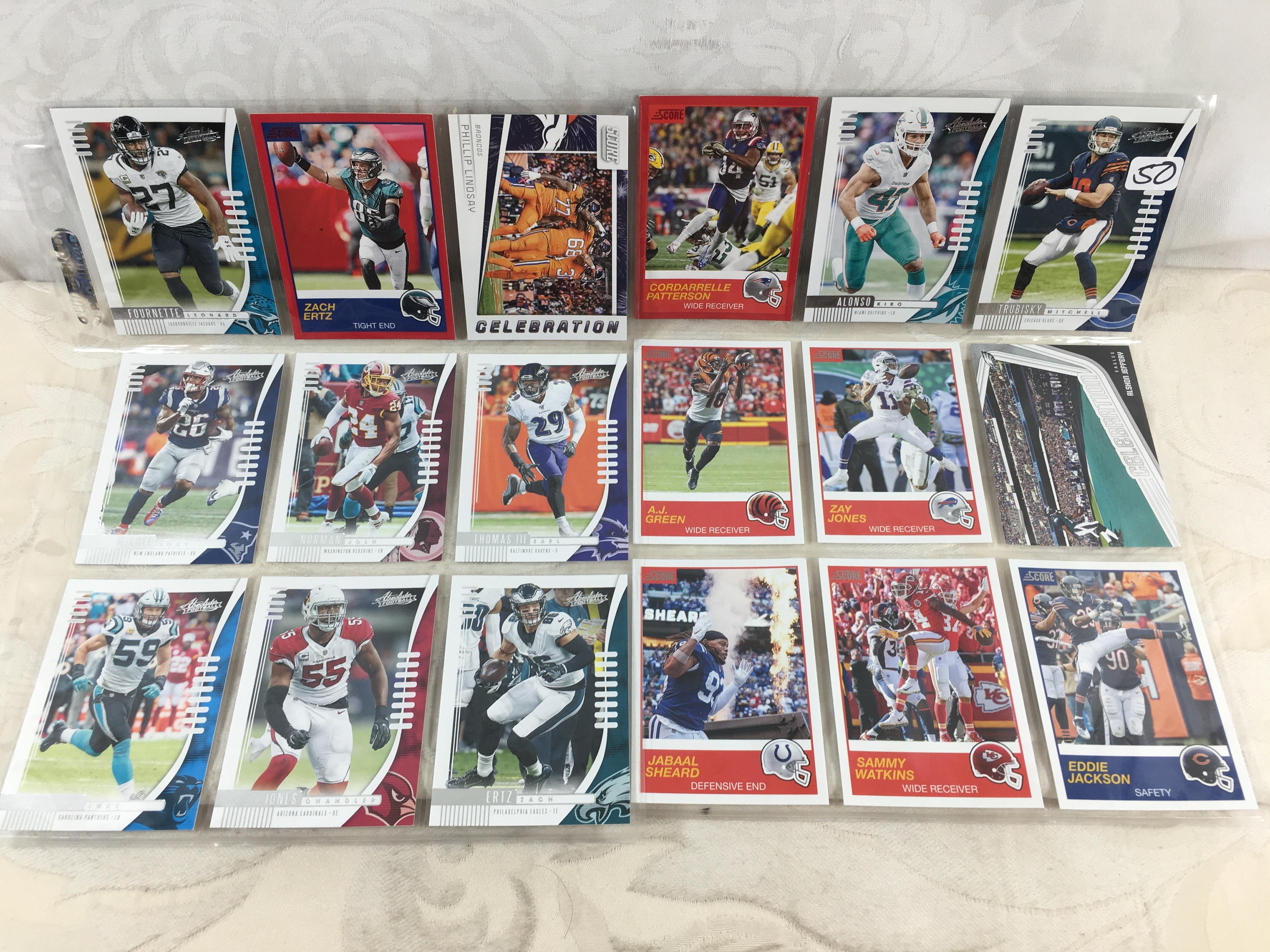 Lot of 18 Pcs Collector Modern NFl Footbal Sport Trading Assorted Cards and Players - See Pictures