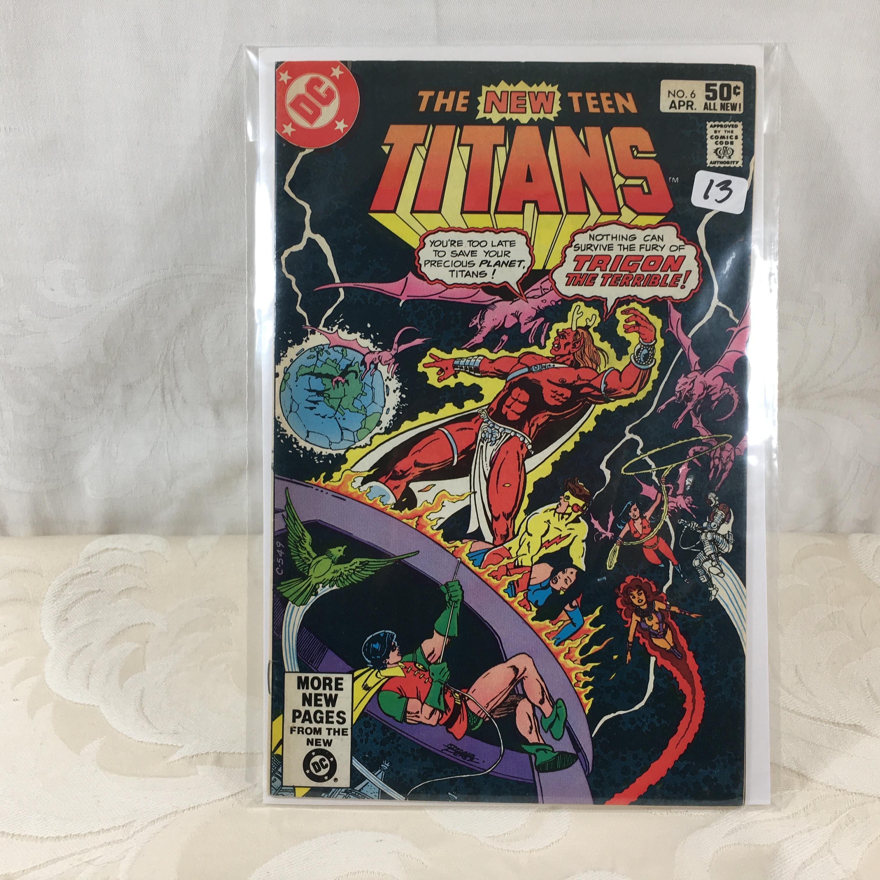 Collector Vintage DC Comics The New Teen Titans Comic Book No.6