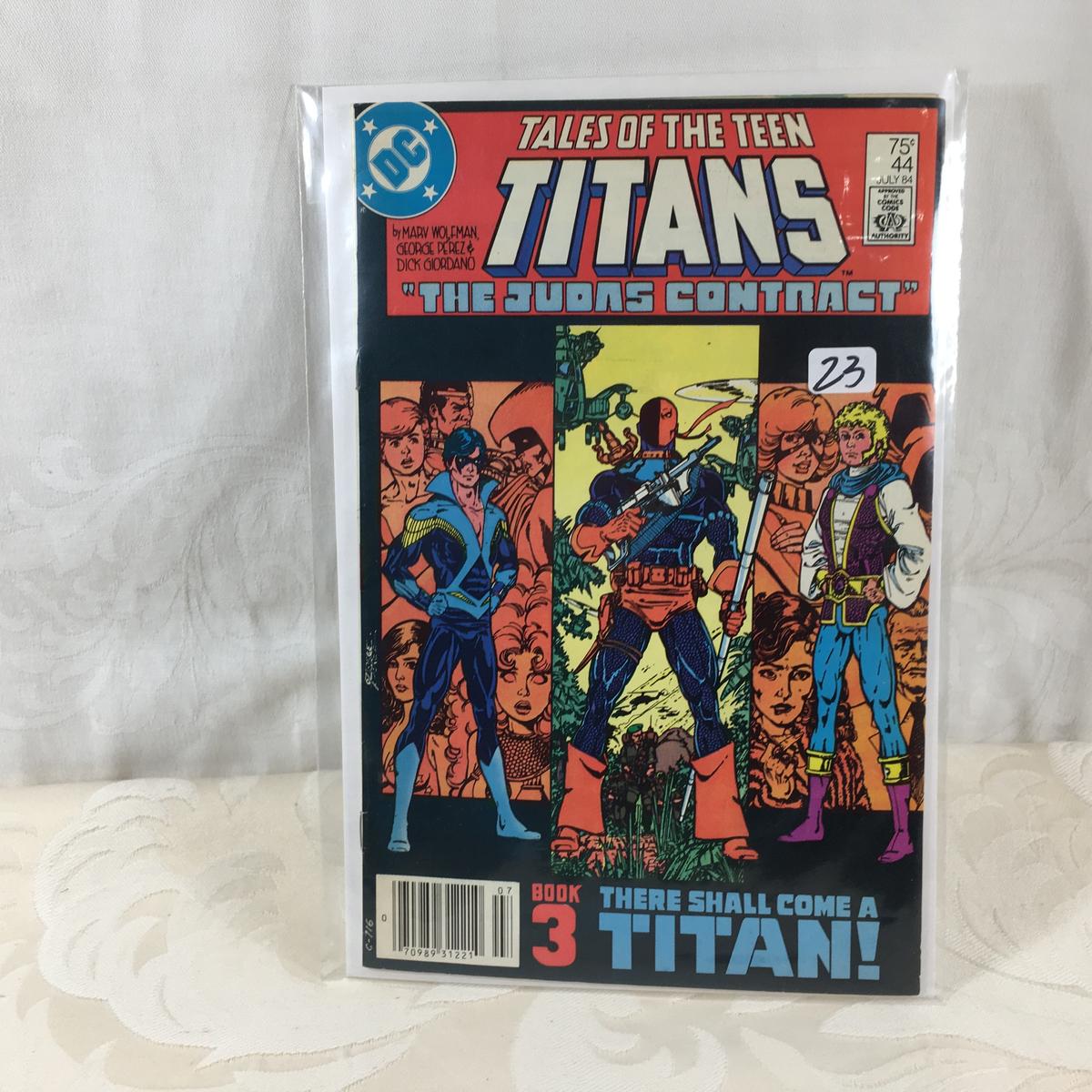 Collector Vintage DC Comics Tales Of The Teen Titans Comic Book No.44