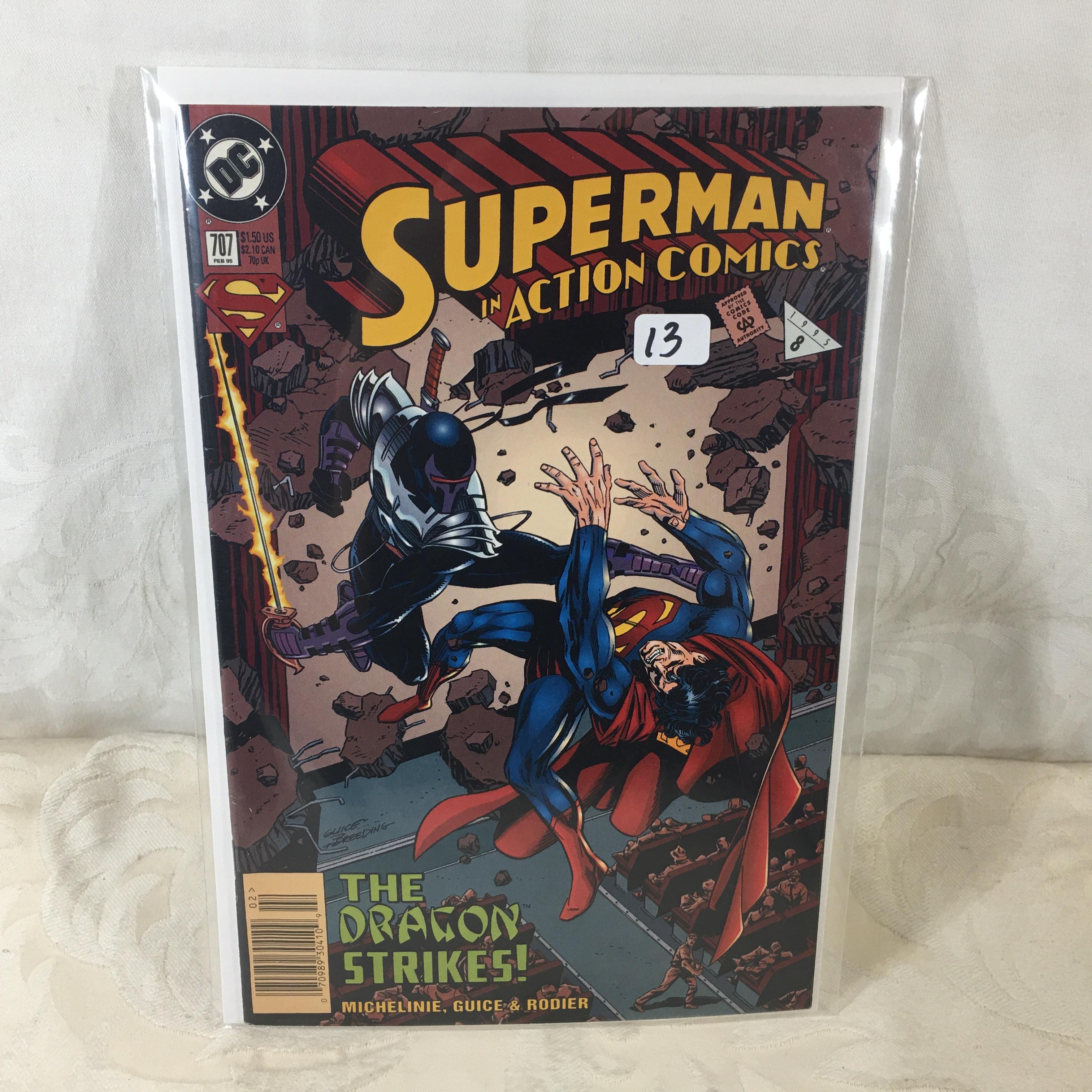 Collector Modern DC Comics Superman In Action Comics Comic Book No.707