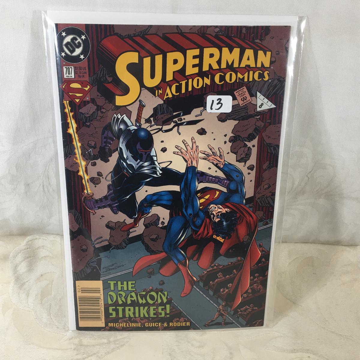 Collector Modern DC Comics Superman In Action Comics Comic Book No.707