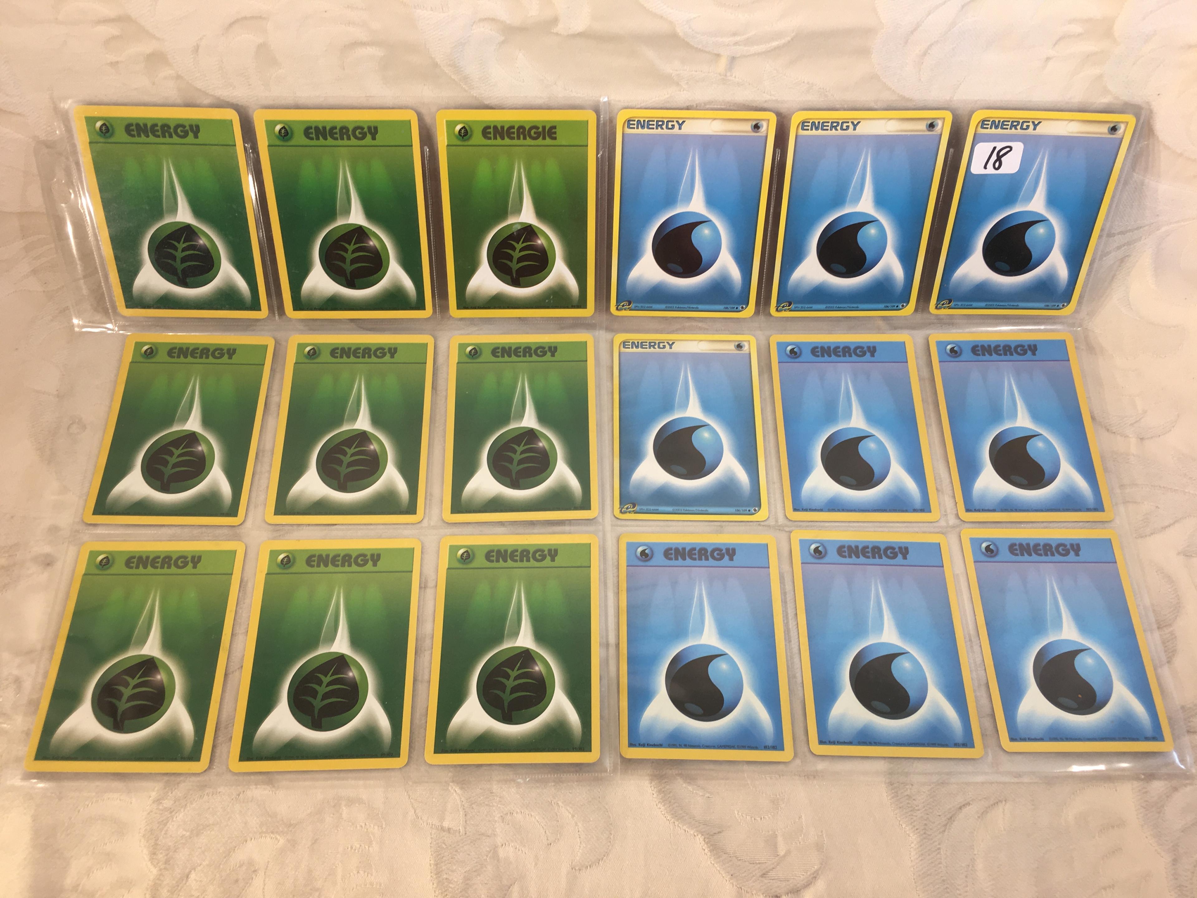 Lot of 18 Pcs Collector Pokemon Trading Game Assorted Cards - See Pictures